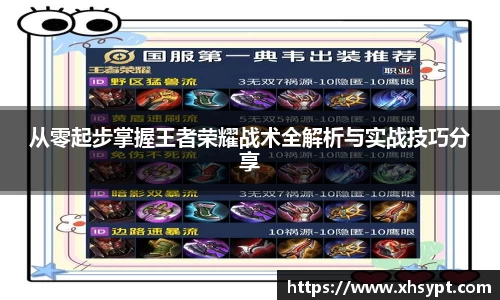 从零起步掌握王者荣耀战术全解析与实战技巧分享