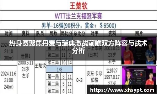 热身赛聚焦丹麦与瑞典激战前瞻双方阵容与战术分析